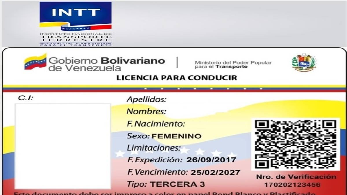 licencia de conducir Venezuela